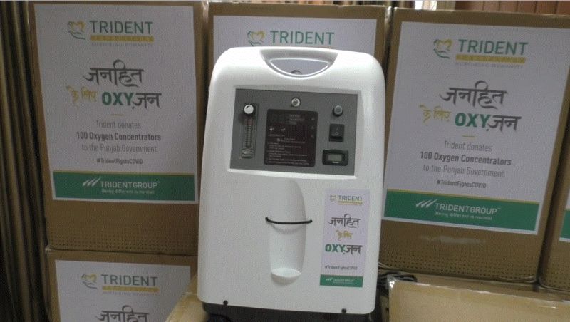 100 Oxygen Concentrator Cylinders donated by Trident 