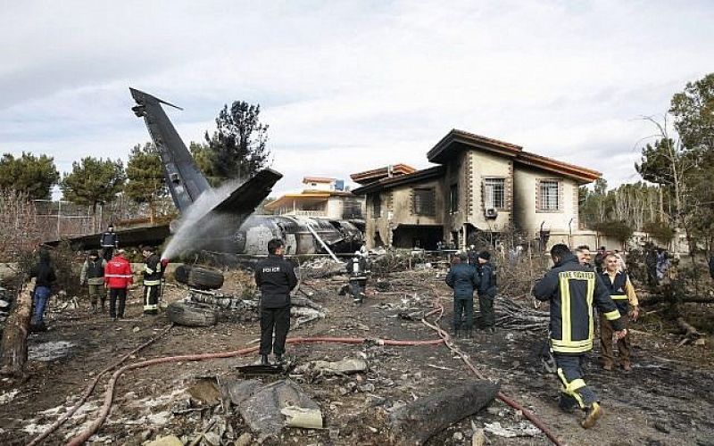 Cargo Plane Crashes in Iran 