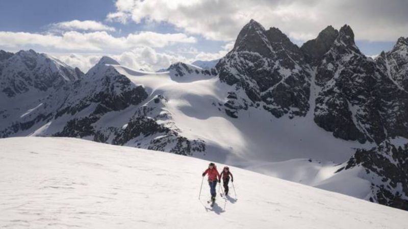 Valentine Febre with her friend