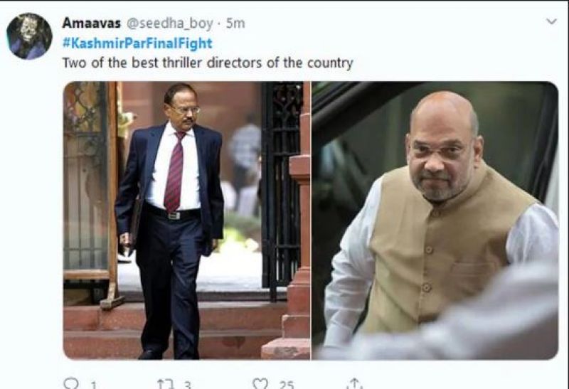 Such reactions have taken place in Kashmir