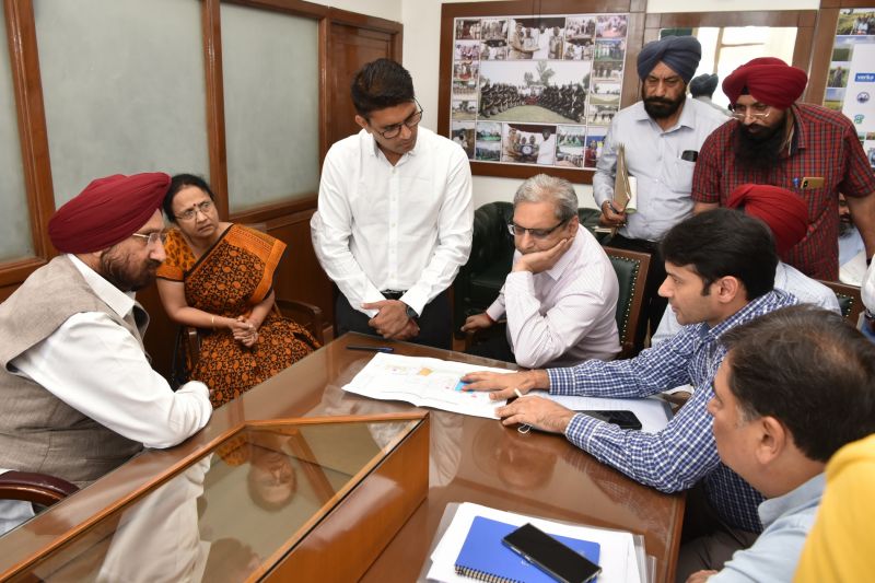 Sukhjinder Singh Randhawa takes stock of progress on Kartarpur Corridor project