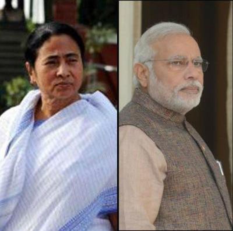 Mamata  Banerjee and Modi  Mamata  Banerjee and Modi