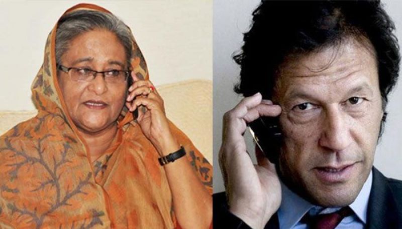 Bangladesh PM Sheikh Hasina and Imran Khan