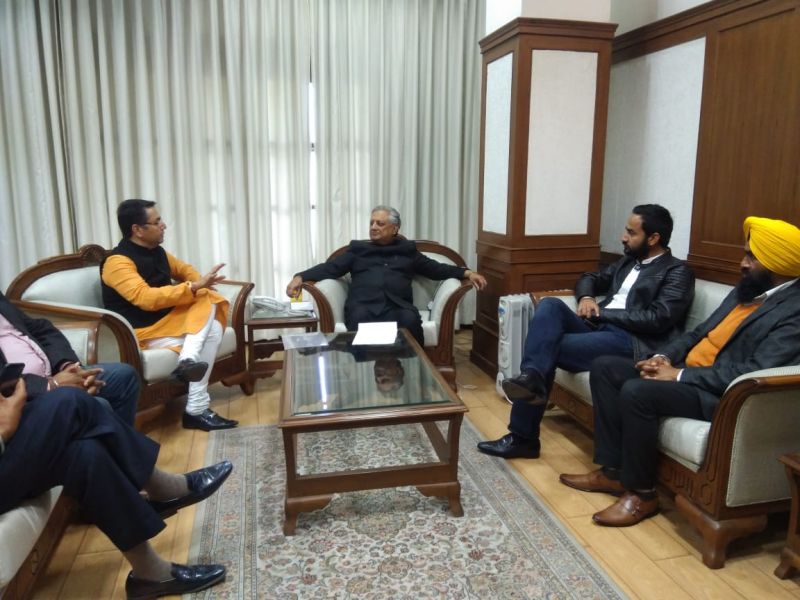 AAP meets Speaker for Live Telecast of Budget Session