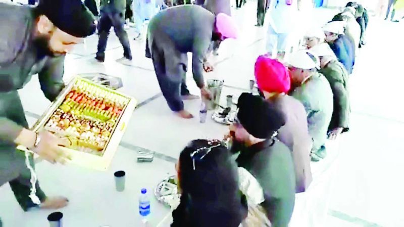 Inauguration new building of Langar Hall at Nankana Sahib