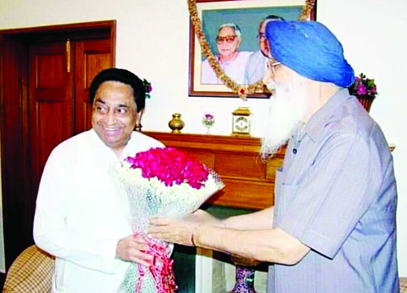 Parkash Singh Badal with Kamal Nath Parkash Singh Badal with Kamal Nath