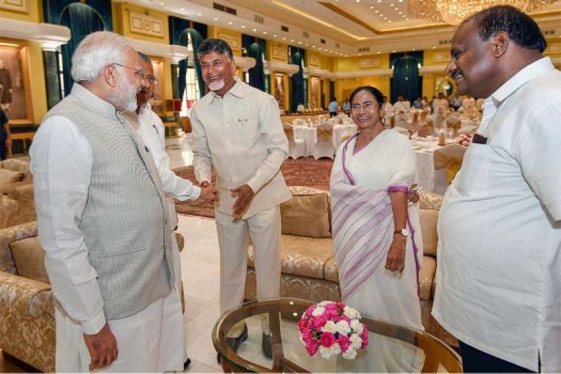 cm chanderbabu naidu with modi, mamta and kumarswami