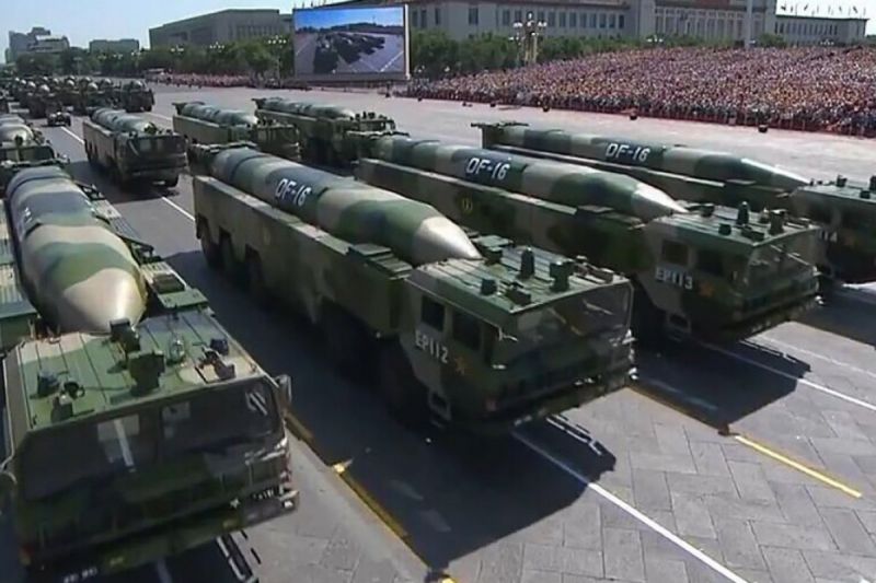 China shows off military in anniversary parade