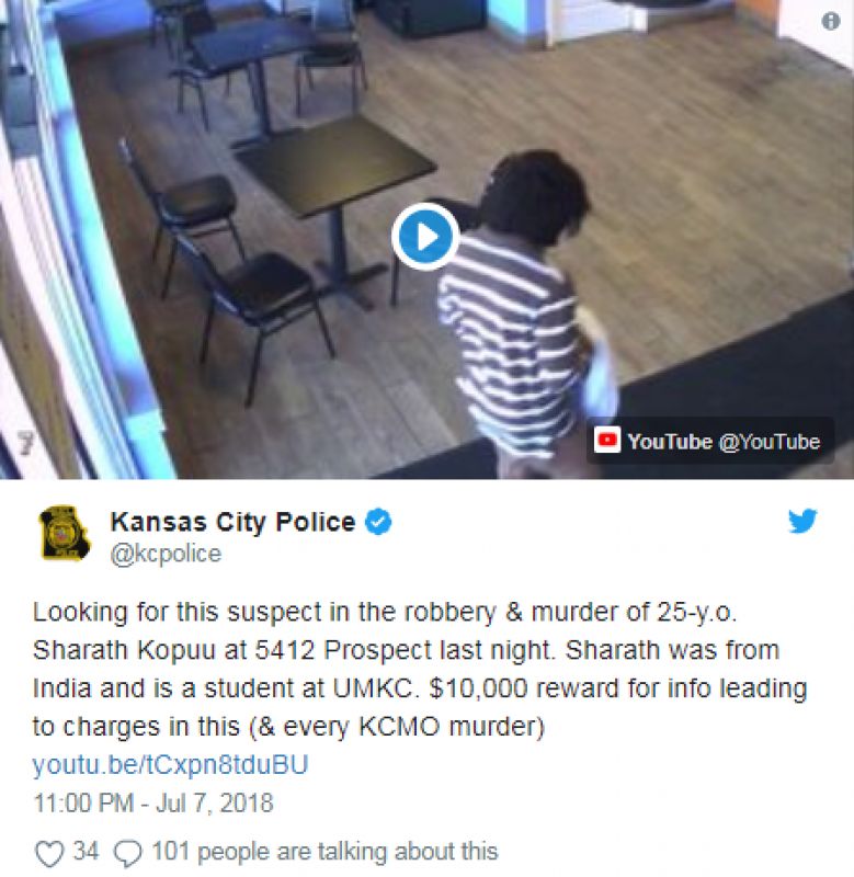 Indian Student Killed in Kansas  Indian Student Killed in Kansas