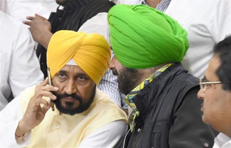 Charanjeet Channi, Navjot Sidhu  