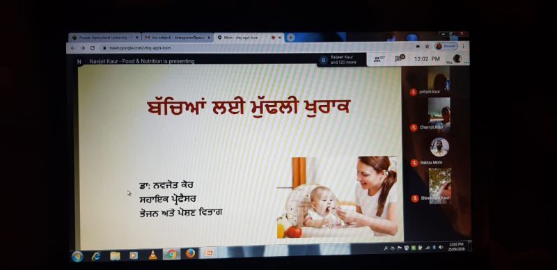  A two day workshop for Anganwadi workers was conducted at PAU