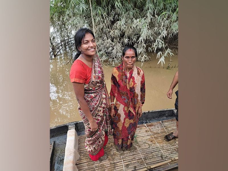 IAS officer wades through mud to take stock of flood-hit areas in Assam