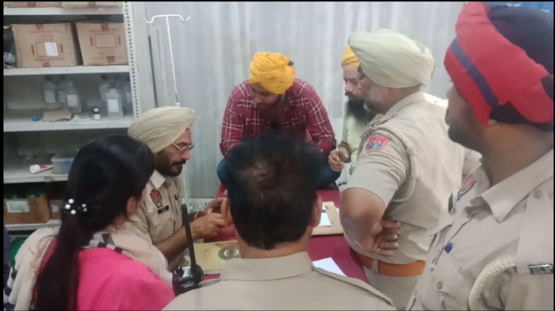 Khanna police station akali congress fight Khanna police station akali congress fight