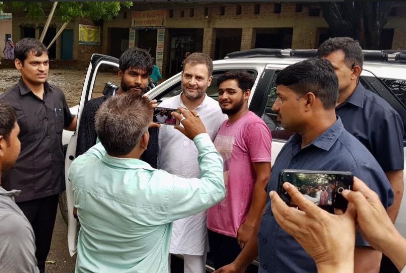 Rahul Gandhi visits Amethi 