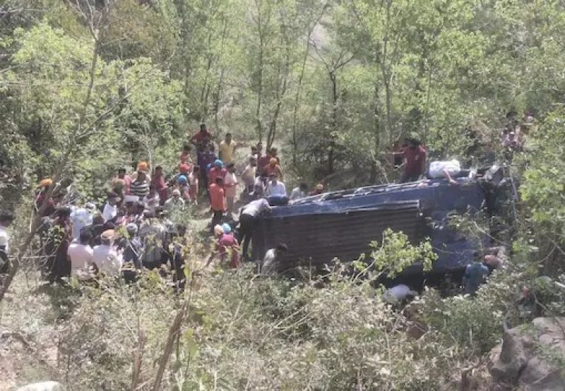 1 killed, 56 injured as bus falls into gorge in Jammu and Kashmir