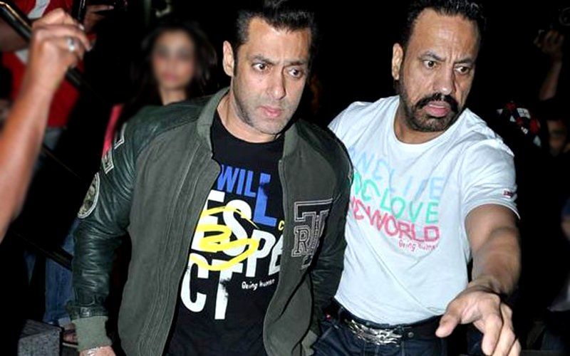 Salman Khan with bodyguard Shera