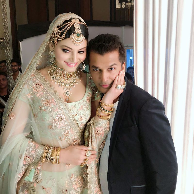 Urvashi in bridal look