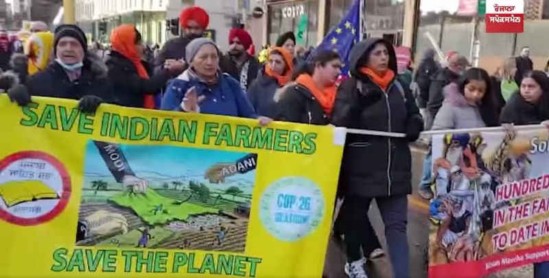 Protests in Scotland against Three Farm laws
