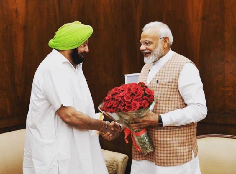 Captain meet Modi Captain meet Modi