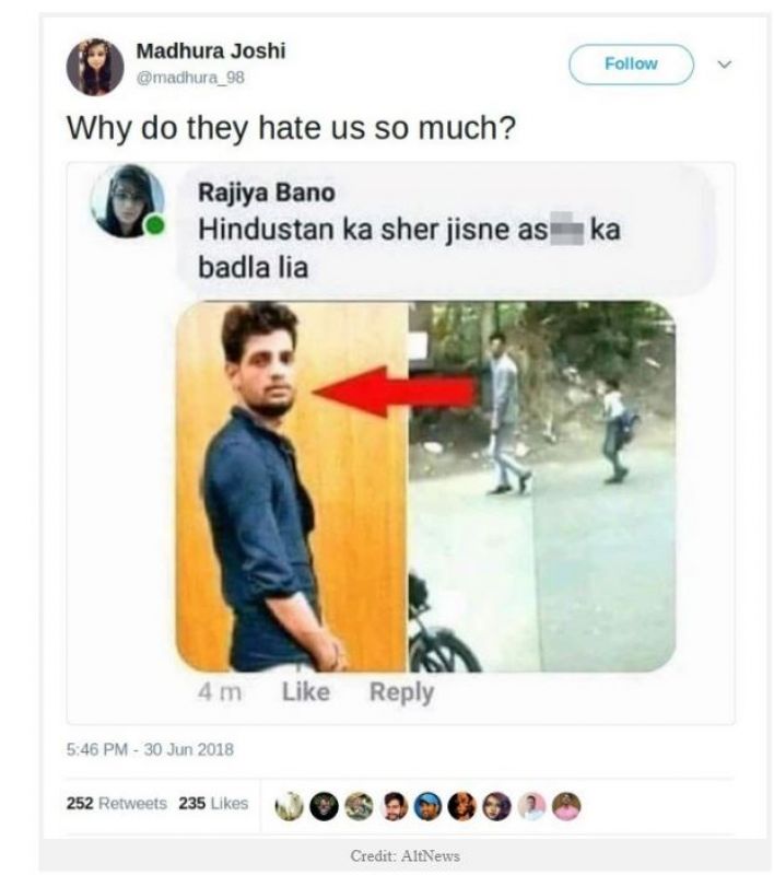 Rajiya Bano Fake Account