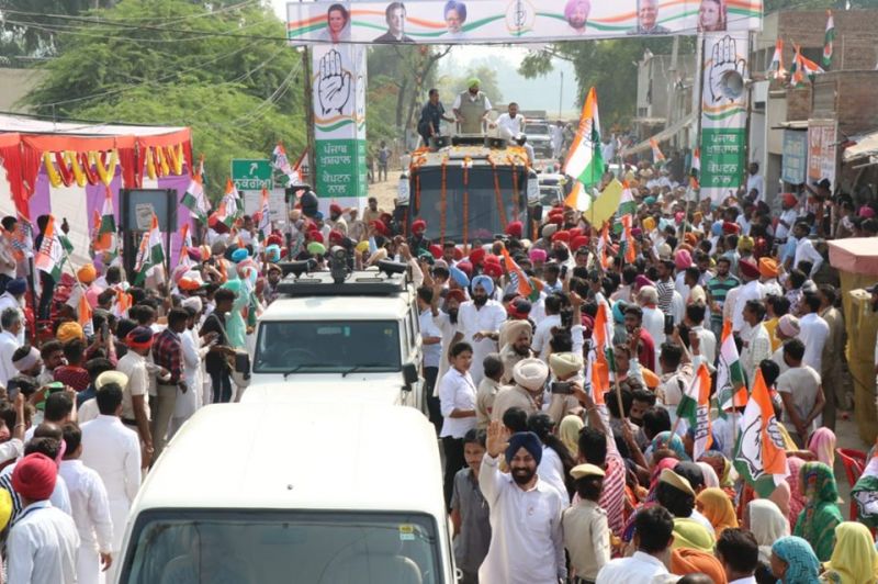 Capt Amarinder Singh road-show
