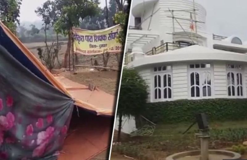 Teacher died in front of minister House 