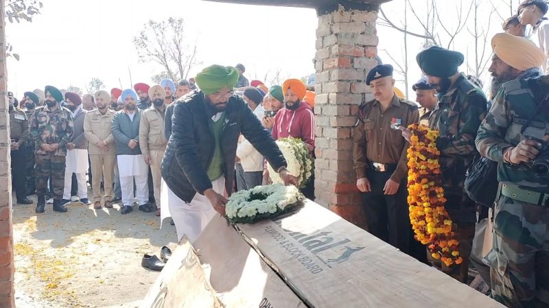 Army Soldier Sukhpreet Singh Last Rites