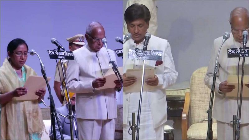 10 AAP MLAs take oath as ministers in Punjab