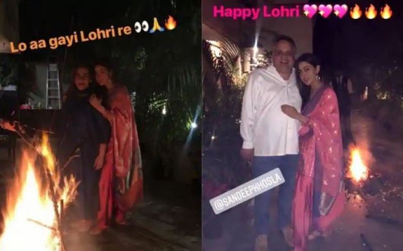Sara Ali Khan Celebrate Lohri 