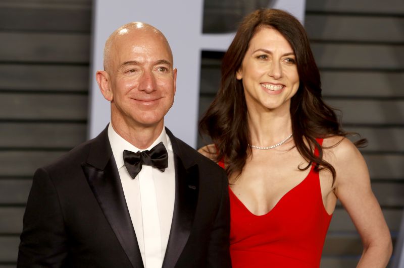 Jeff Bezos and Mackenzie Bezos