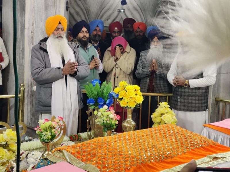 Guniv Kaur Majithia pays obeisance at Gurdwara Baba Buddha Sahib