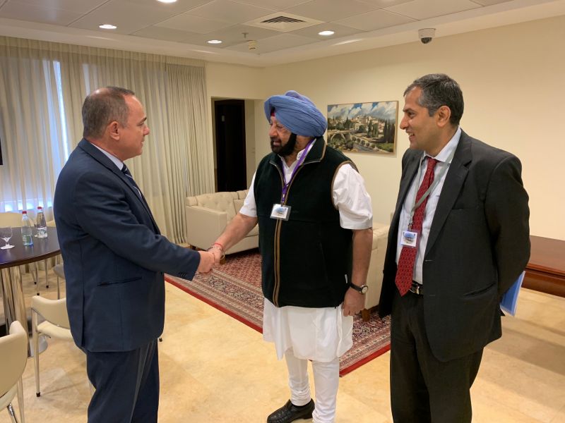 Captain Amarinder Singh in Israel