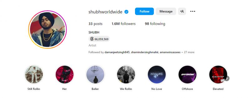 Shubh Insta
