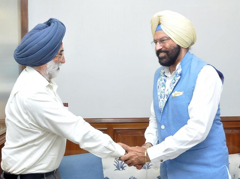Army veteran Lt. Gen. Jagbir Singh Cheema  meet Rana Gurmit Singh Sodhi