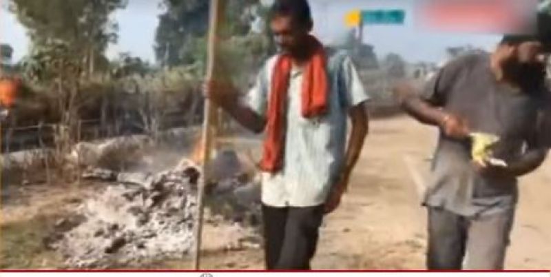 Funeral was to be done on the road in jalandhar