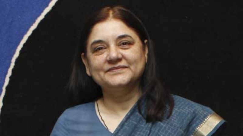 Cabinet colleague Maneka Gandhi 