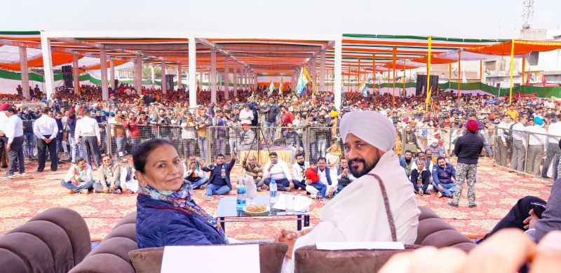 cabinet minister aruna chaudhary and cm channi