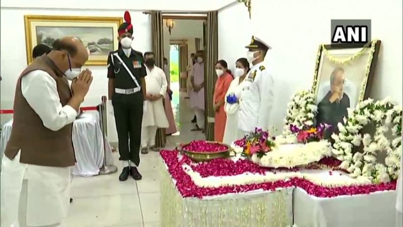 Last respects to former President Pranab Mukherjee