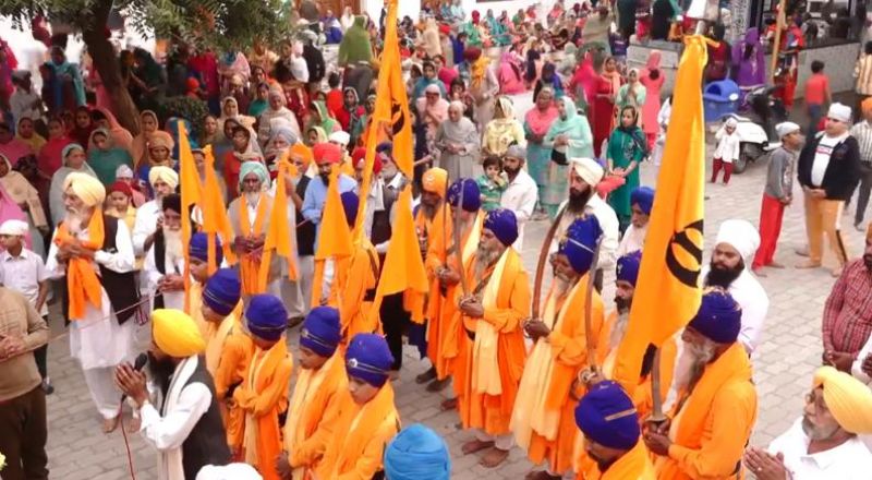 Nagar Kirtan decorated from Sri Akal Takht Sahib