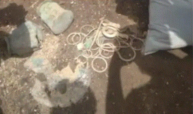 pots filled with gold  and silver