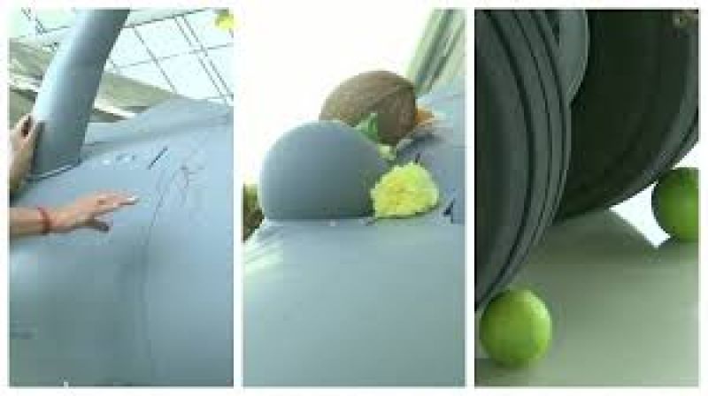 Twitter takes pff with jokes as Rajnath Singh puts lemons on new Rafale Jet Twitter takes pff with jokes as Rajnath Singh puts lemons on new Rafale Jet