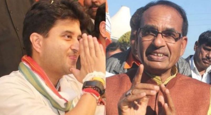 Jyotiraditya Scindia with Shivraj singh 