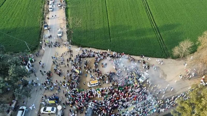 Farmer Shubhkaran Singh’s body cremated Farmer Shubhkaran Singh’s body cremated