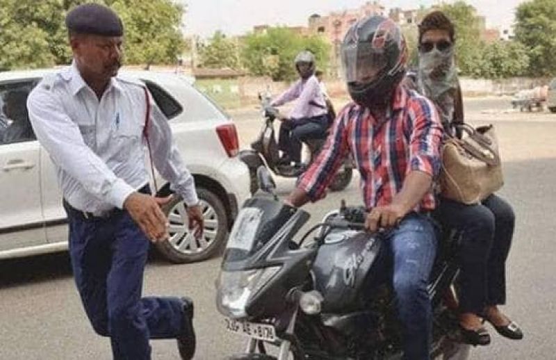 Challan with only 100 rupees