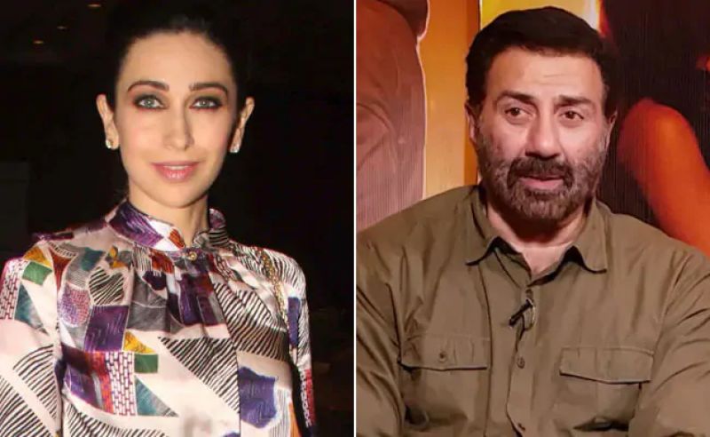 Sunny Deol and Karishma Kapoor 