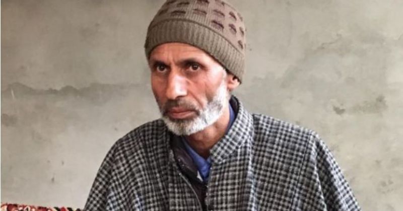 Adil Dar's father Ghulam Hassan Dar