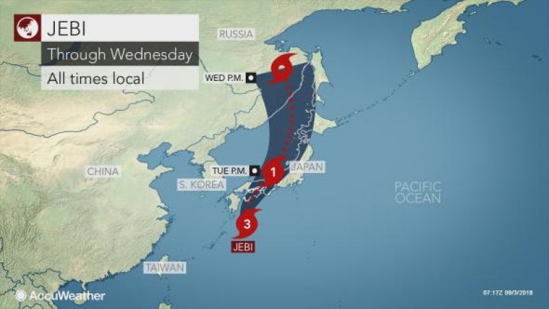 Typhoon Jebi Japan 