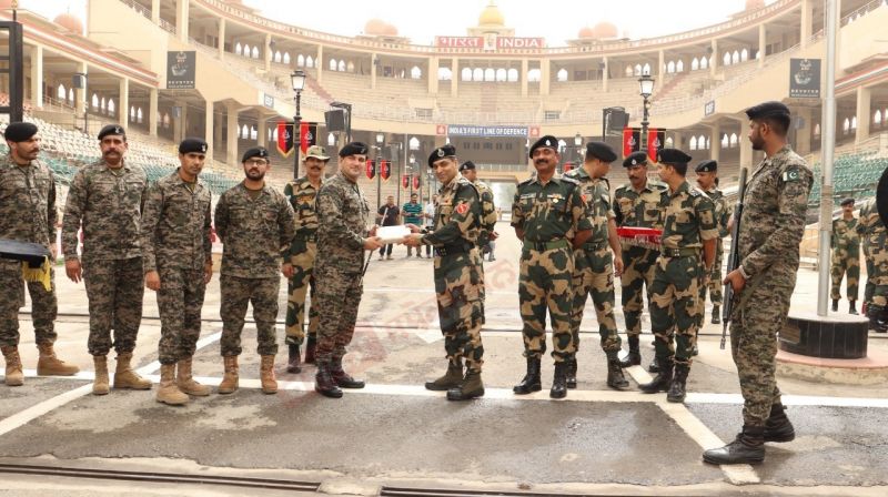 Border Security Force & Pakistan Rangers exchange sweets and greetings
