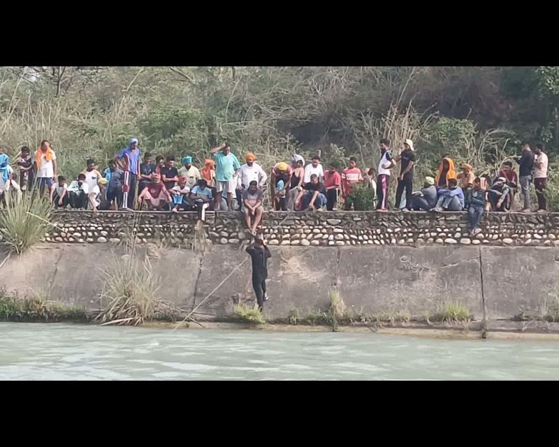 youth fell into canal with tractor