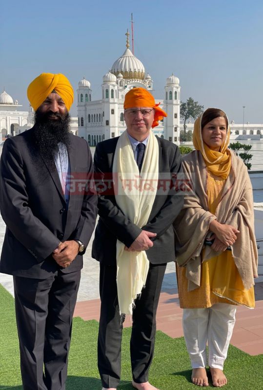 Ambassador of Belgium Philippe Bronchain visit Gurudwara Kartarpur Sahib Ambassador of Belgium Philippe Bronchain visit Gurudwara Kartarpur Sahib